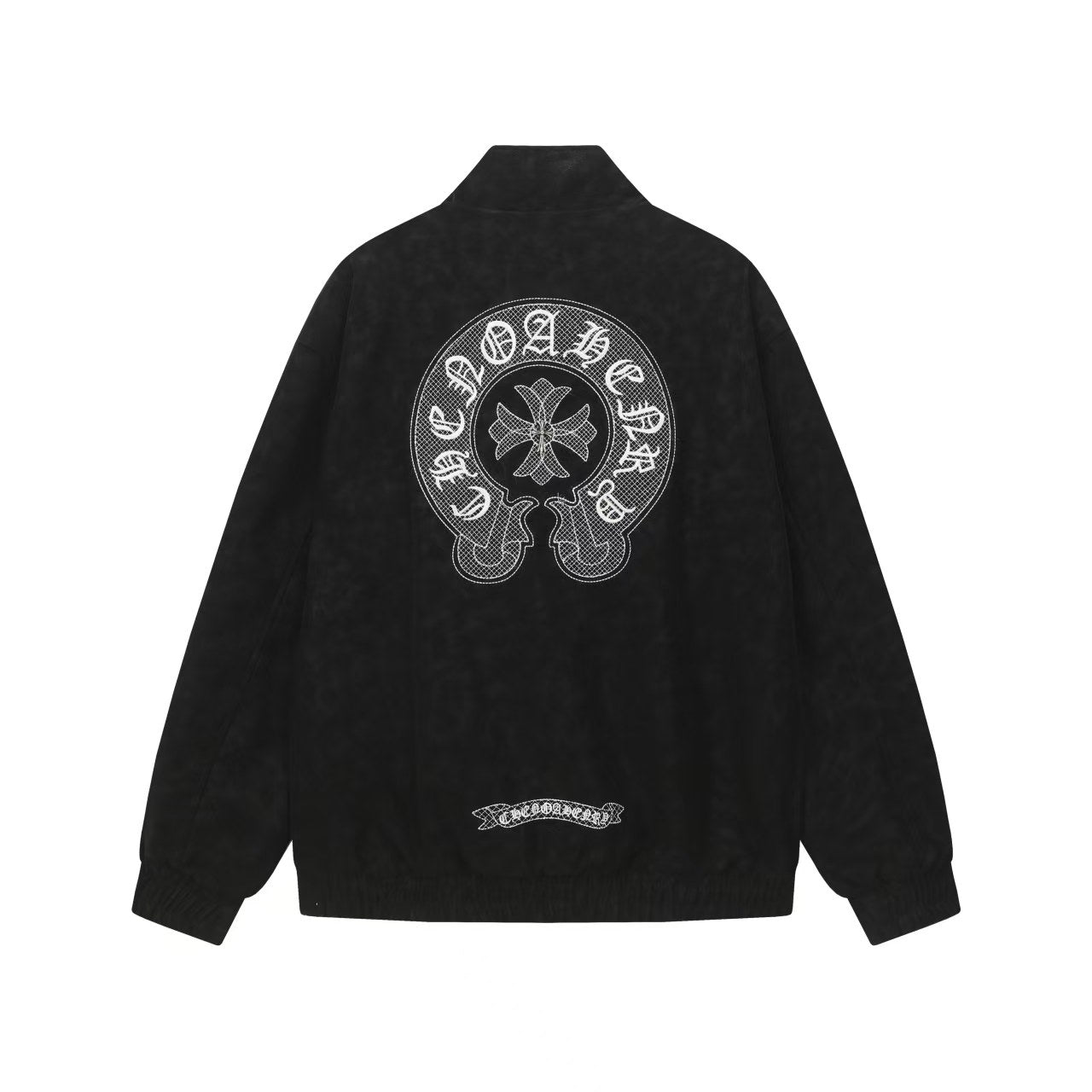 Horseshoe Cross Jacket - Black Street Embroidered Coat 8800
